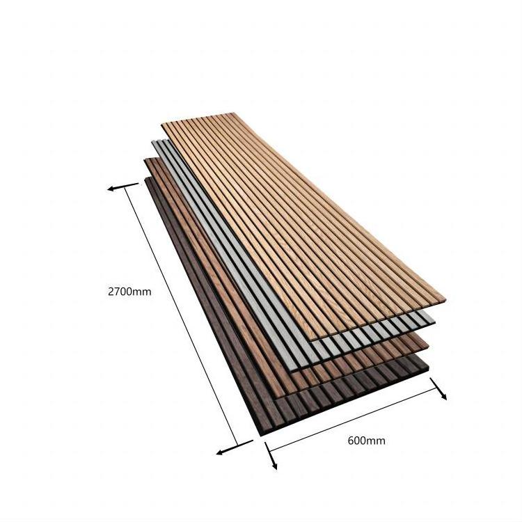 Studio Equipment Black 3d Composite Panel Decorative Wooden Wall Decor Interior Slat Sound Proof Wall Akupanel Acoustic Panels