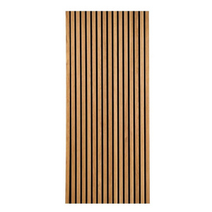 Customization Walnut Wooden Slats Wall Easy Installation Sound Absorption Acoustic Panel for bedroom