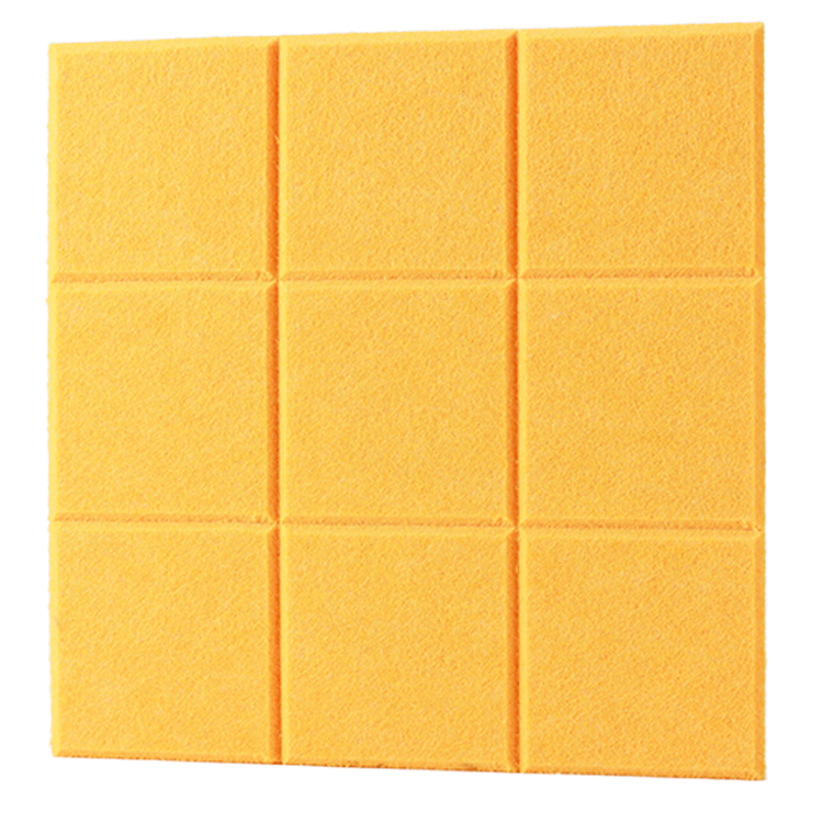 Self-adhesive Square Large Polyester Felt Board Tiles Sound Proof Acoustic Wall Panel for Home Office