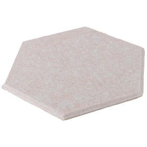 White high density felt polyester sound proof padding, hexagon self-adhesive acoustic panels for noise deadening absorption