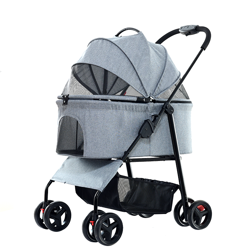 Dog Stroller with Detachable Bassinet Foldable 3 in 1 Multifunction Pet Stroller