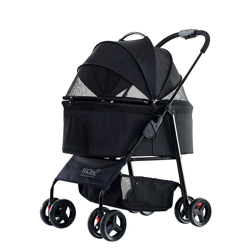 Dog Stroller with Detachable Bassinet Foldable 3 in 1 Multifunction Pet Stroller