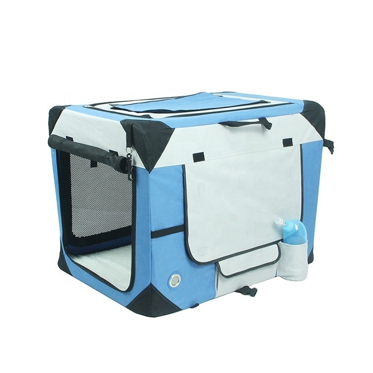 Folding Portable Soft Dog Crate Steel Frame Home Indoor Outdoor Travel Pet Home