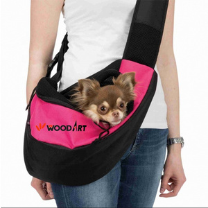 Hands Free Breathable Pet Carrier Dog Travel Sling Tote Shoulder Bag with Adjustable Strap