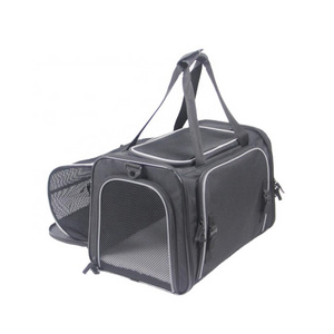 Patent Airline Approved Expandable Pet Carrier Two Side Expansion Bag for Cats and Dogs