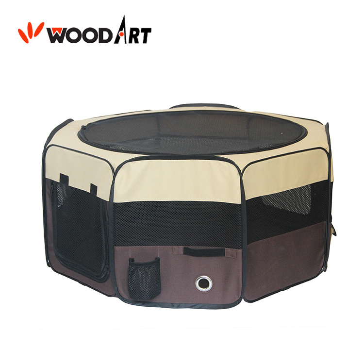 Foldable 8 Panels Portable Pet Playpen Dog Camping Tent With Carry Bag for indoor&outdoor