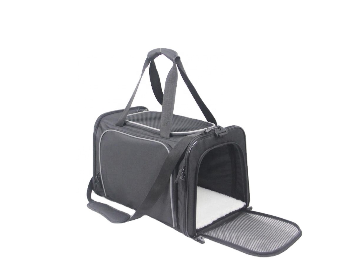 Patent Airline Approved Expandable Pet Carrier Two Side Expansion Bag for Cats and Dogs