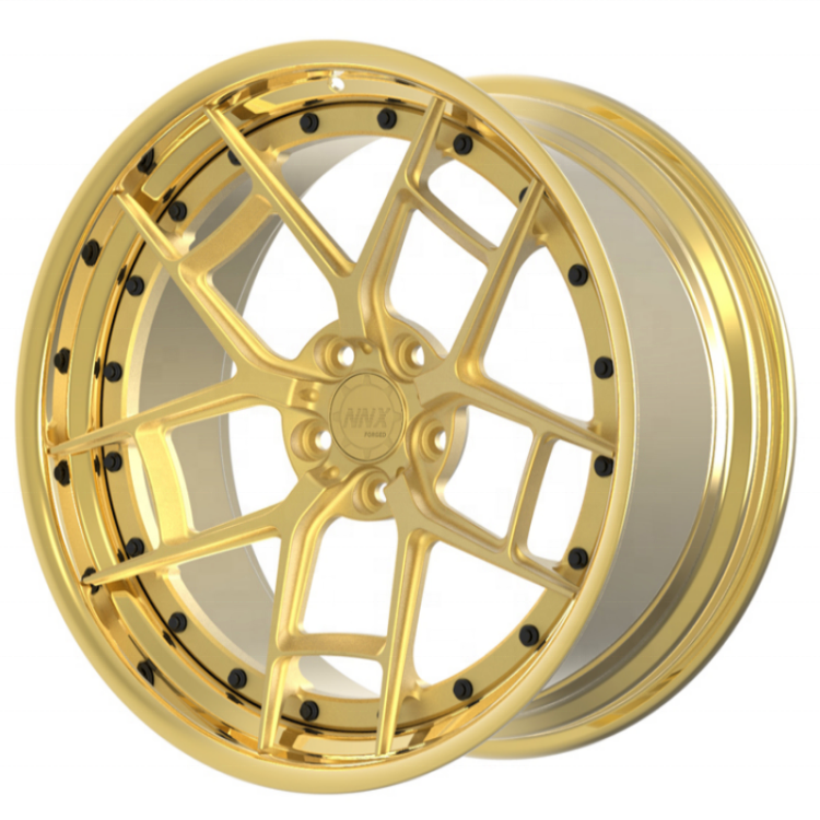 Chrome Gold Staggered Forging Wheel 18 19 20 21 22 23 24 Inch With PCD 4X100/114.3 5X112/114.3/120 passenger rims