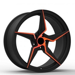 Classic five star shape car wheel rim 16~22 inch forged car rim PCD5X120 alloy car wheels