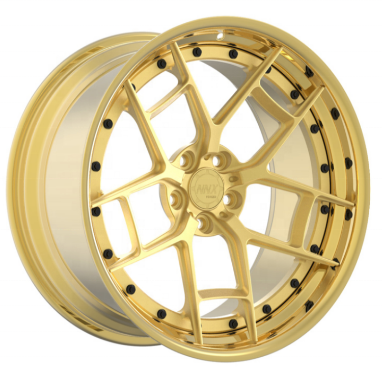 Chrome Gold Staggered Forging Wheel 18 19 20 21 22 23 24 Inch With PCD 4X100/114.3 5X112/114.3/120 passenger rims