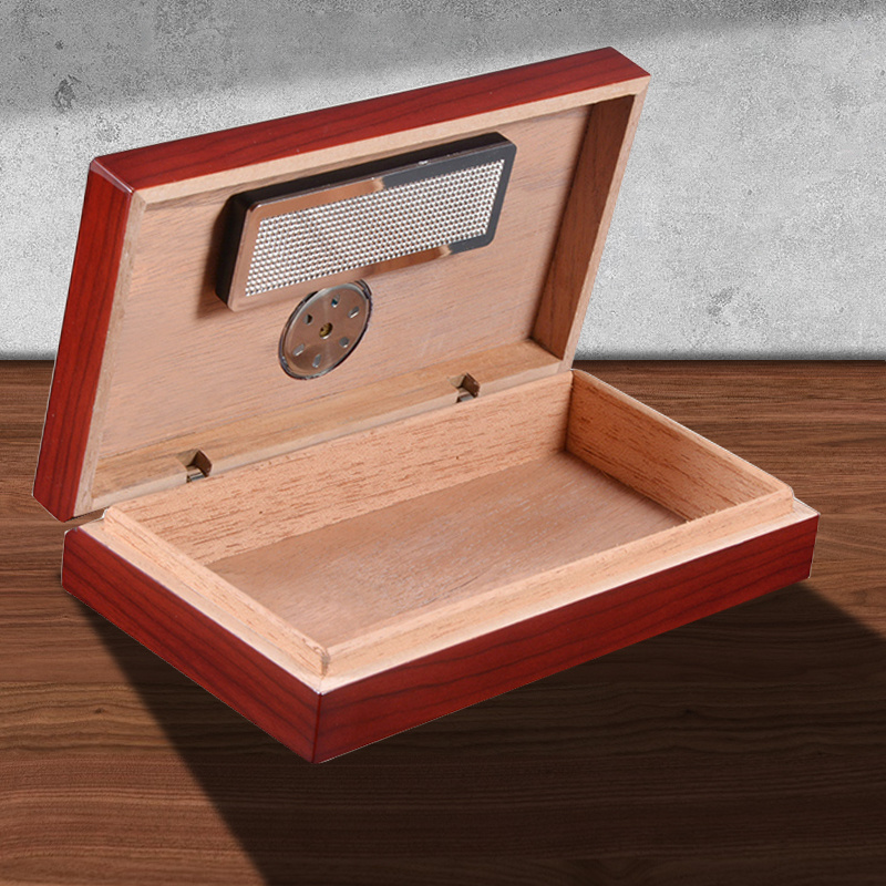 Wood Travel Humidor Box Portable Cigar Case Humidifier Hygrometer Cigar Humidor Box Cigar Humidor Tobacco Container