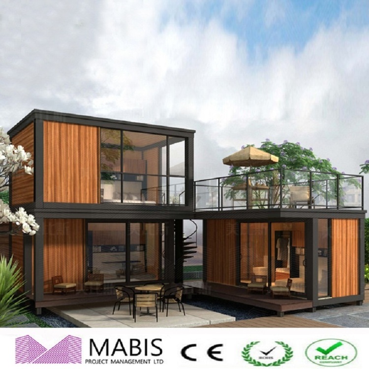 two stories prefabricated steel structure modular building for sale