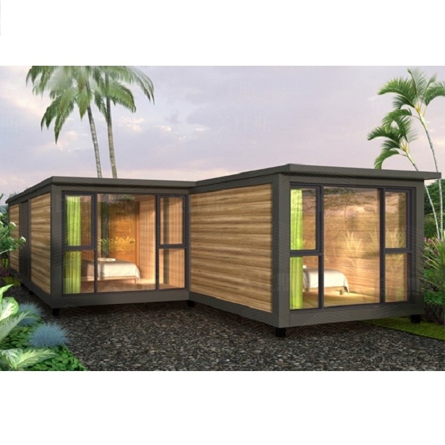 Prefab cottage Resort Log cabin 3 Bedroom Container Mobile Modern ...