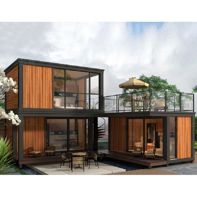 Luxury two story container homes van house for sale in cebu