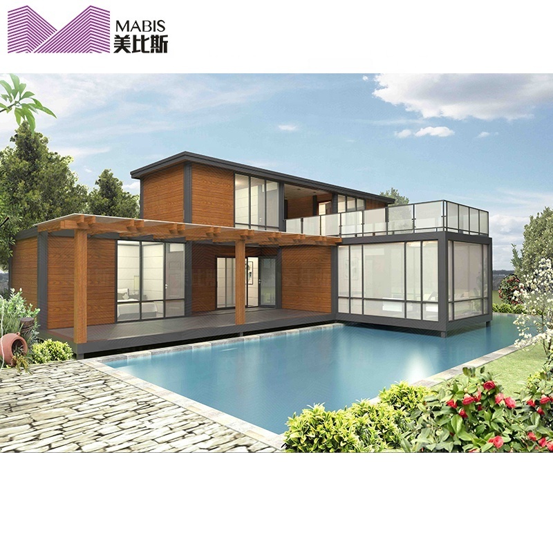 Luxury two story container homes van house for sale in cebu