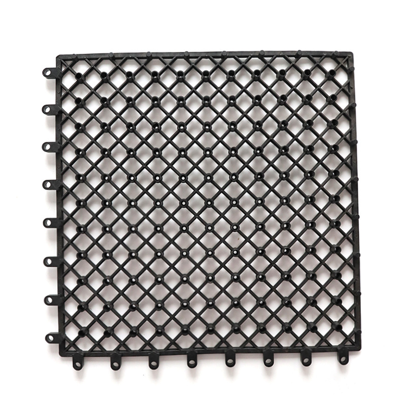 Wholesale Snap in easy click lock recycled plastic grid interlocking paving base for composite wood plastic wpc deck tiles