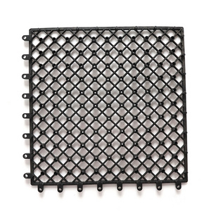 Wholesale Snap in easy click lock recycled plastic grid interlocking paving base for composite wood plastic wpc deck tiles