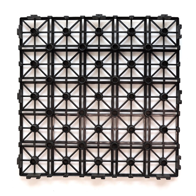 Wholesale Snap in easy click lock recycled plastic grid interlocking paving base for composite wood plastic wpc deck tiles