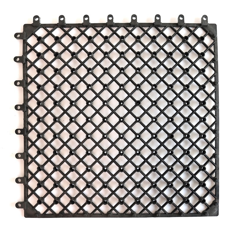 Wholesale Snap in easy click lock recycled plastic grid interlocking paving base for composite wood plastic wpc deck tiles