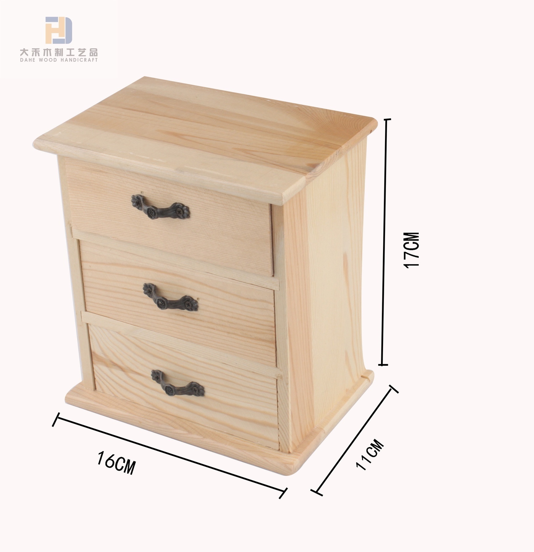 Unfinished Wood Box Gift Boxes Natural with Drawer for Crafts Art Hobbies Jewelry Box Home