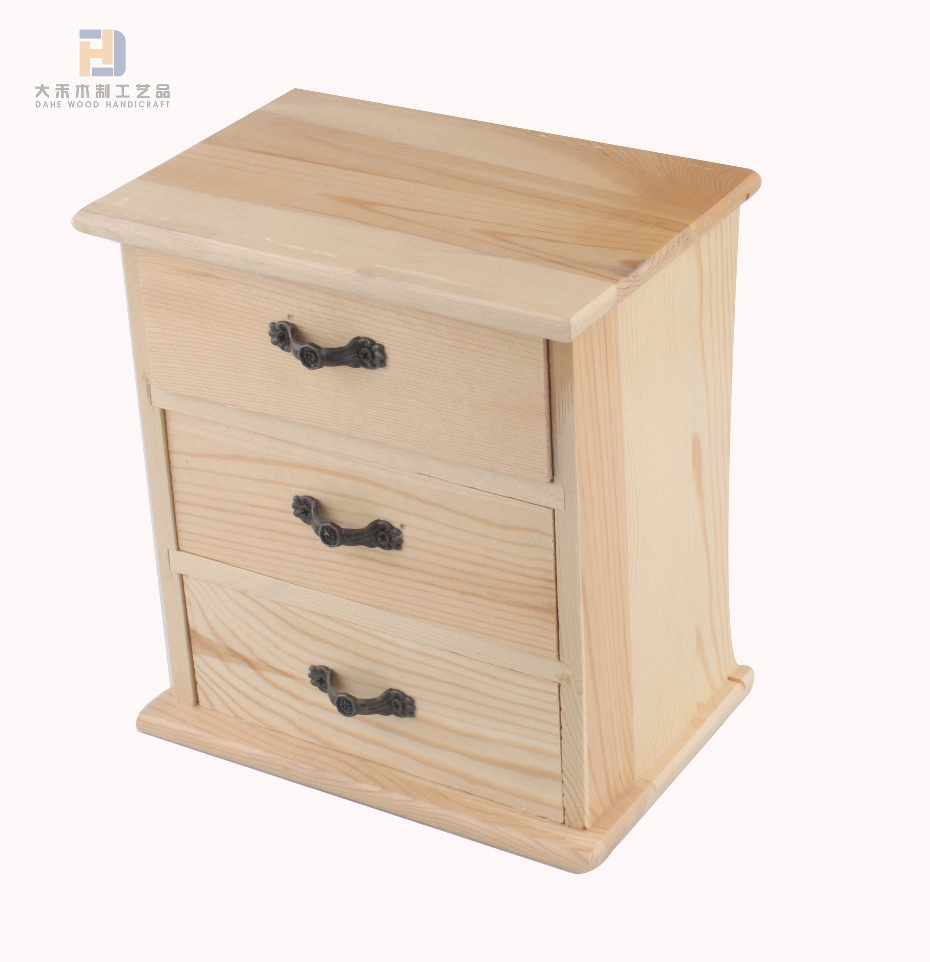 Unfinished Wood Box Gift Boxes Natural with Drawer for Crafts Art Hobbies Jewelry Box Home