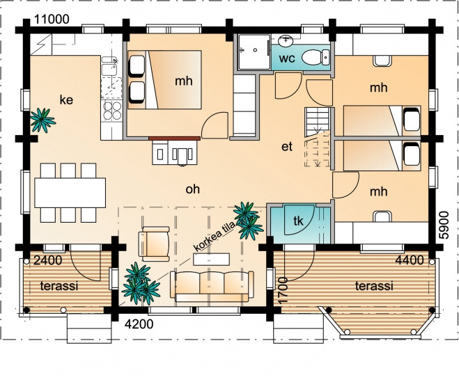 Customized Prefabricated Garden House Log Cabin Easy Build Wooden House