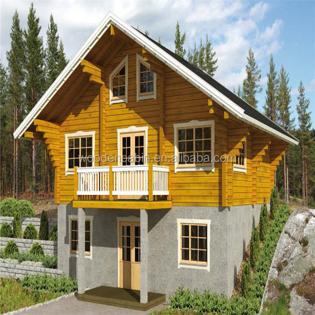 2016 popular luxury and cheap wood cabin prefabricated wood house kit,beach villa house