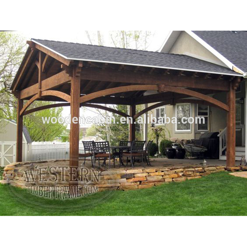 Manufacturer directly supply prefab wooden carport/solar carport