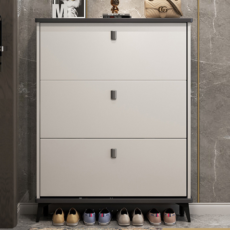 Modern shoe cabinet Home entrance door porch cabinet large capacity storage simple modern wall shoe rack