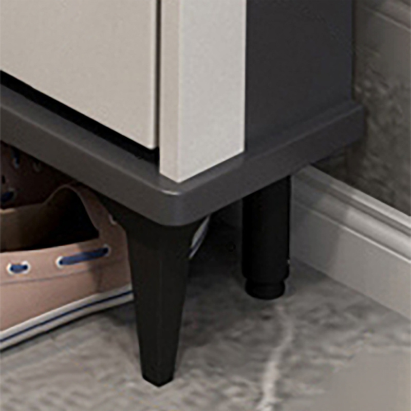 Ultra-thin Space Saving Luxury Modern Gray MDF Wooden Ultra-Thin Tumble Flip Shoe Cabinet