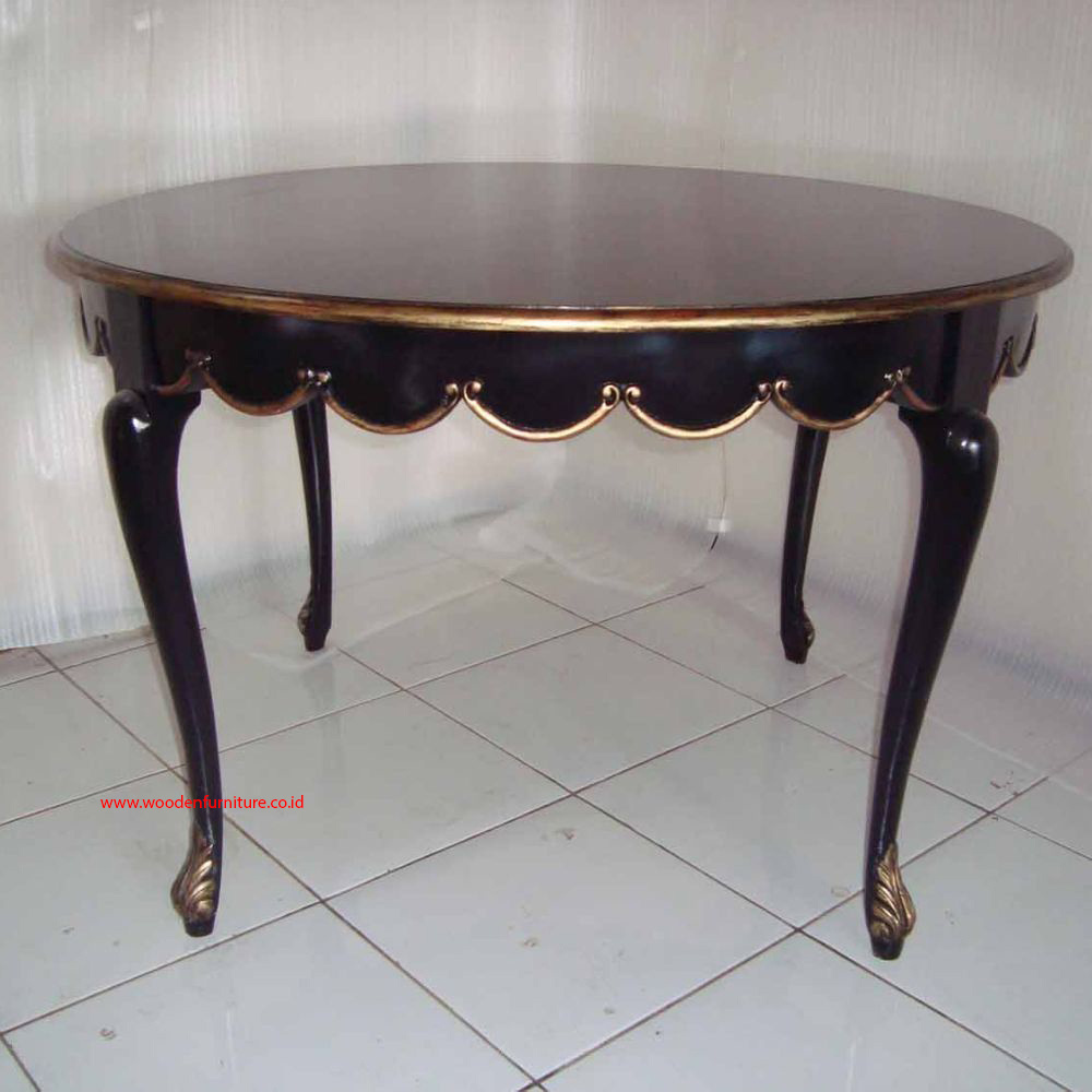 Antique Reproduction Round Dining Table Made by Wooden Furniture Manufacturing Company In Indonesia French Provincial Furniture