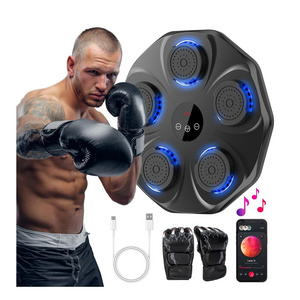 Music Boxing Machine With Gloves Wall Smart Bluetooth Trainer Electronic Boxing Target Training Punching Equipment for Home