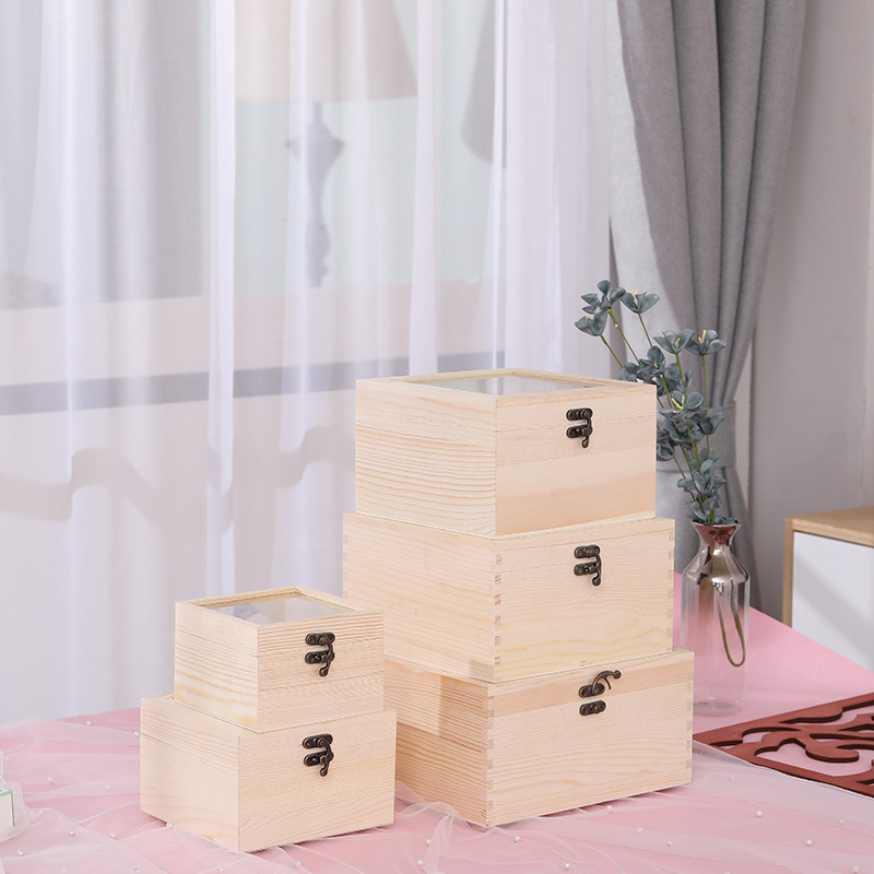 Ever Bright Customized  Radiata Pine Material Wood Box