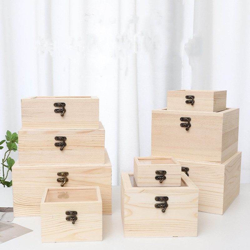 Ever Bright Customized  Radiata Pine Material Wood Box