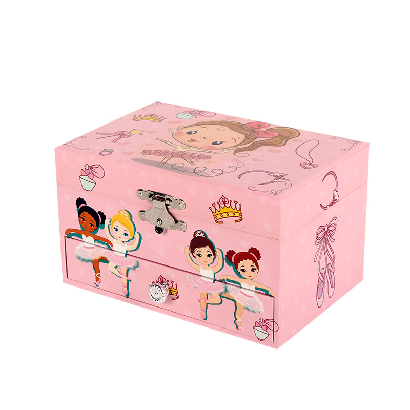 Ever Bright Wholesale 5 inch Custom Dancing Ballerina Music Box for Baby Girl Christmas Gift