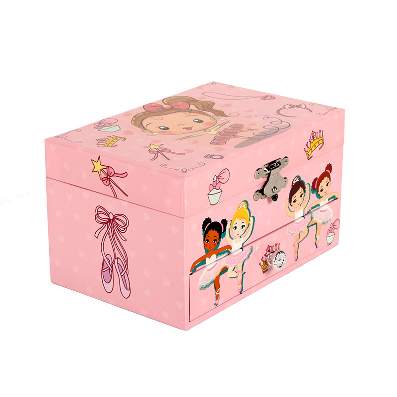 Ever Bright Wholesale 5 inch Custom Dancing Ballerina Music Box for Baby Girl Christmas Gift