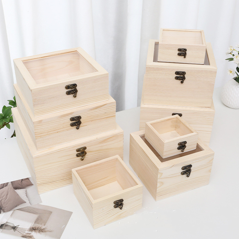 Ever Bright Customized  Radiata Pine Material Wood Box