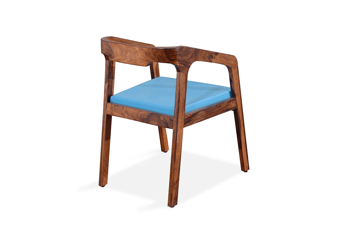 Teak Wood Wooden Chair With Cushion Modern Cheap Factory Price used for restaurant Chairs Light Brown Color Restaurant Chair