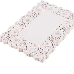 Hot Sele Greaseproof Disposable White Paper Placemat Tea Table Mats Fried Chicken Food Wrapping Paper Doily Paper Doilies