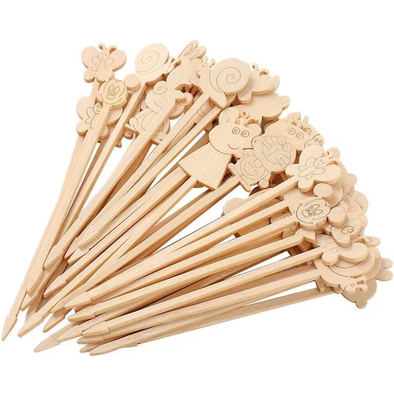 High Quality Biodegradable Bamboo Wood Fruit Fork