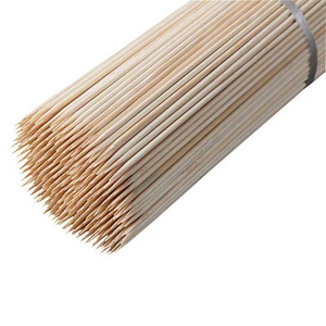 Bamboo skewer Sticks  Safe For Kids Design  Disposable Biodegradable Skewers Outdoor BBQ/Firepit, Hot Dogs, Kebab