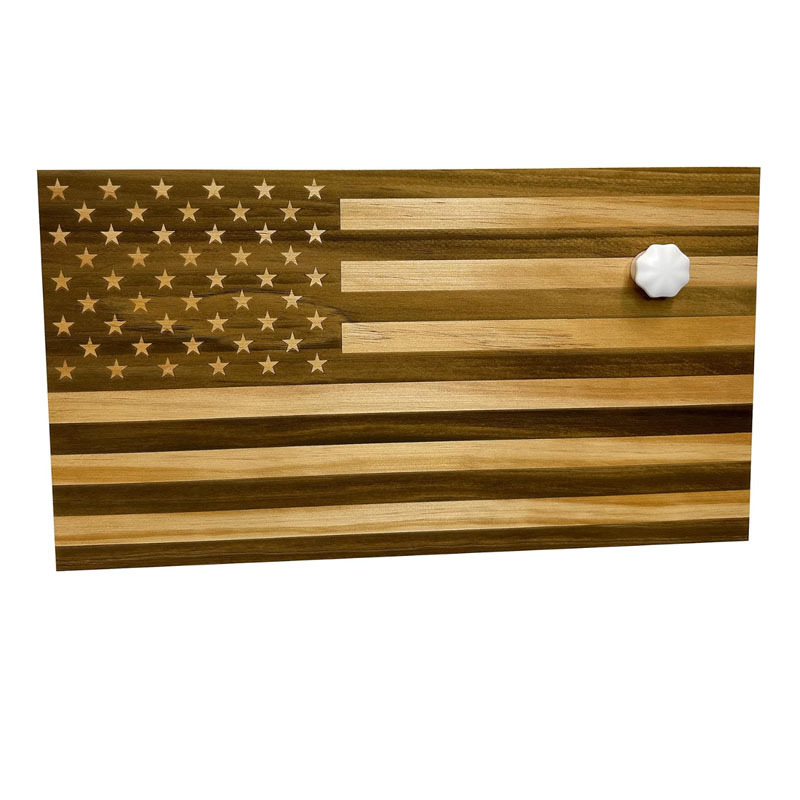 Hidden Gun Storage American Flag Concealment Shelves Freedom Cabinet American Flag Concealed Gun Cabinet