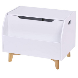 WOODWORKERART Kids Toy Storage Bench Children Toy Box with Front Book Storage Area Wooden Toy Chest