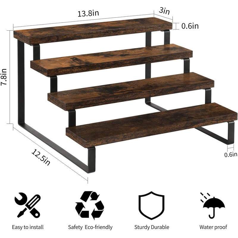 Rustic Farmhouse Mini Home Decor Cake Stand &  Model Wooden Riser Stand  Antique Rustic Farmhouse Pedestal Wood Cake Stand