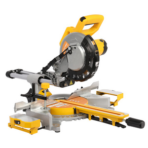 LUXTER 210mm 1700W Sliding Miter Saw Woodworking  bench top Saw Power Saws