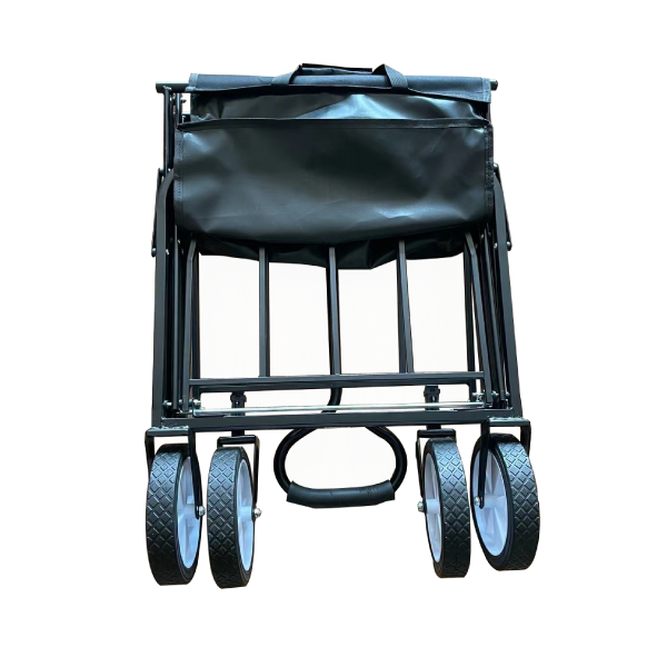 Multipurpose Outdoor Foldable Utility Beach Trolley Cart Beach Wagon 4 Wheels Garden Wagon Cart