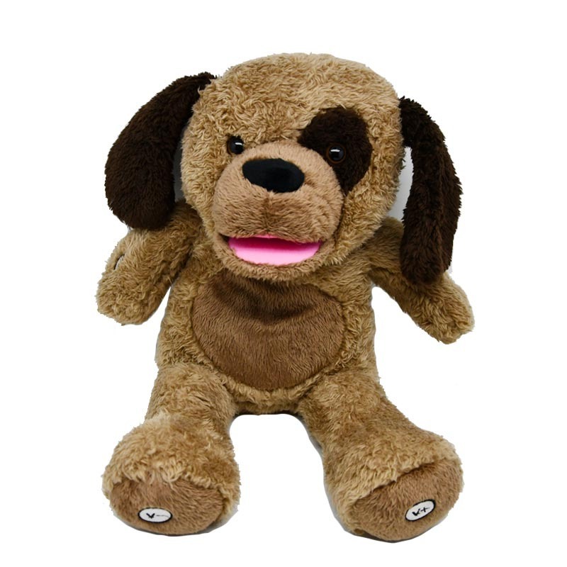 LED dog Stuffed Animals Cute Glow dog Plush Toys Creative Colorful Luminous Light Up Doll Gifts for Bedroom Kids