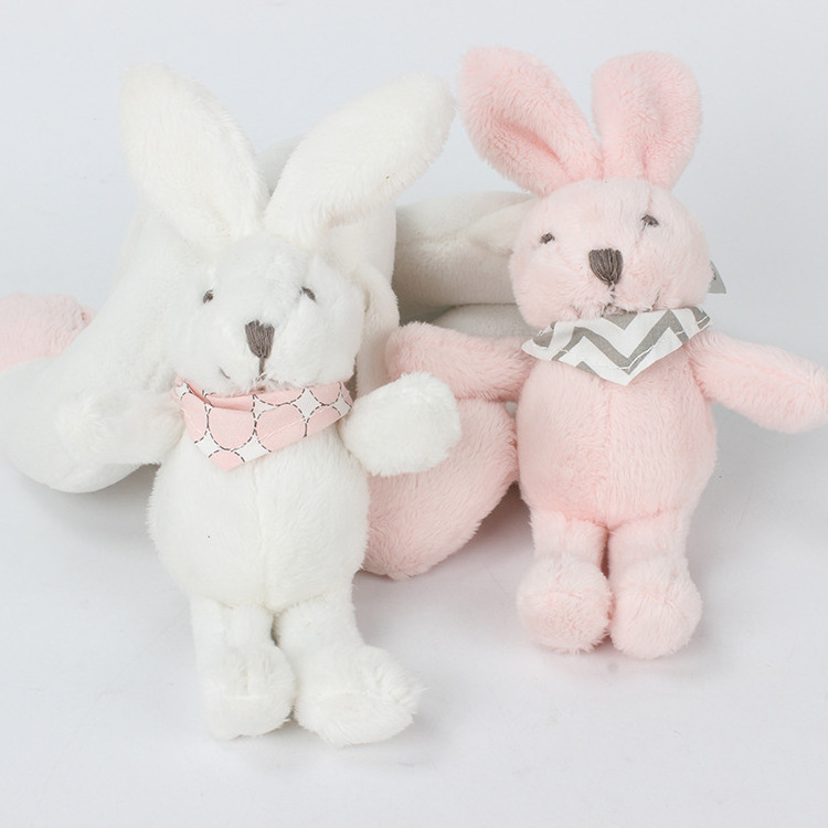 Crib Cute rabbit Design Activity Spiral Plush Toys Stroller  Toy