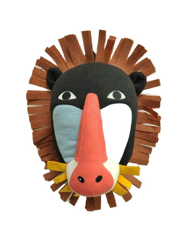 Animal head children room kindergarten hanging  plush wall decoration