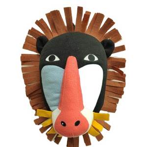 Animal head children room kindergarten hanging  plush wall decoration